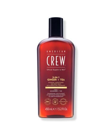 American Crew 3-in-1 Ginger + Tea Shampoo, Conditioner and Body Wash 15.2 oz