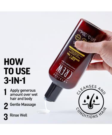 Discover American Crew 3-in-1 Ginger + Tea Shampoo, Conditioner and Body Wash 15.2 oz - Elevate Your Style Instantly! - Buy Online on GoSupps.com