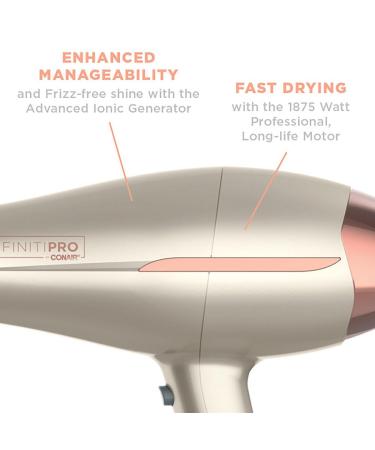 Conair InfinitiPRO By Conair 1875W Frizz-Free Pro Titanium Ceramic AC Dryer - Transform Your Style with the Best Innovation Today! - Buy Online on GoSupps.com