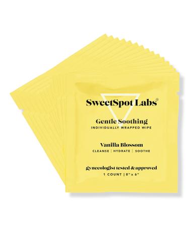 SweetSpot Labs Vanilla Blossom Gentle Soothing Individually Wrapped Wipes 15 ct