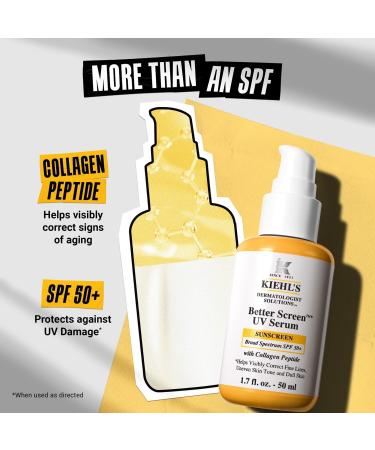 Kiehl's Since 1851 Better Screen UV Serum Sunscreen SPF 50+ 1.7 oz - Transform Your Style with the Best Innovation Today! - Buy Online on GoSupps.com