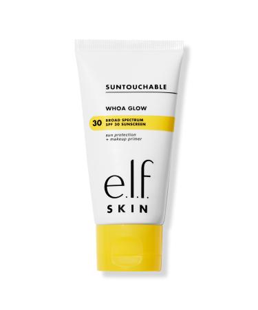 e.l.f. Cosmetics Suntouchable Whoa Glow Broad Spectrum SPF 30 Sunscreen Sunlight 1.69 oz