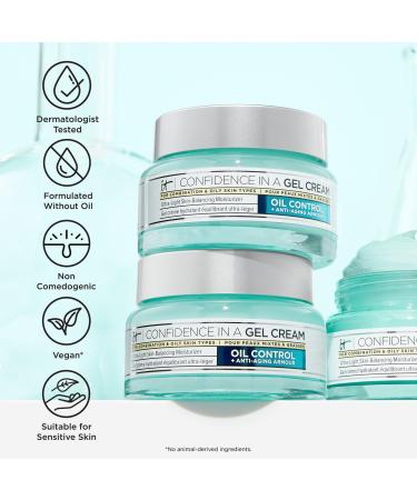 Discover IT Cosmetics Confidence in a Gel Cream Oil-Free Moisturizer 2.0 oz - Elevate Your Style Instantly! - Buy Online on GoSupps.com