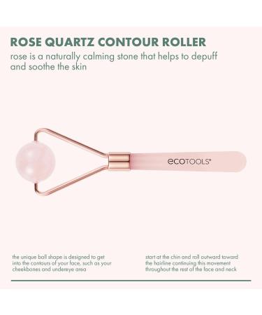 EcoTools Rose Quartz Round Contour Facial Roller 1 ct - Discover Premium Quality Shop now! - Buy Online on GoSupps.com
