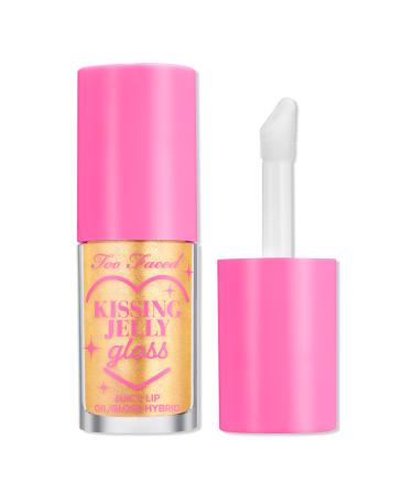 Too Faced Kissing Jelly Hydrating Lip Oil Gloss Pina Colada 0.15 oz