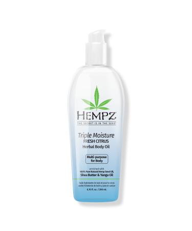 Hempz Triple Moisture Fresh Citrus Herbal Body Oil 6.76 oz