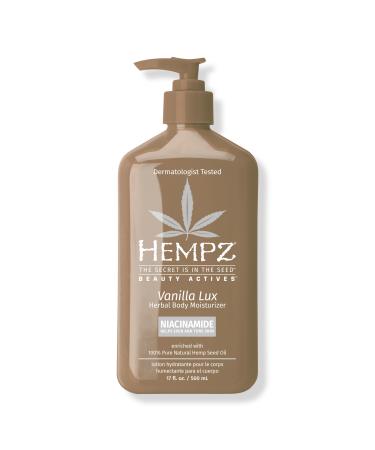 Hempz Vanilla Lux Herbal Body Moisturizer with Niacinamide Vanilla Lux (17.0 oz)