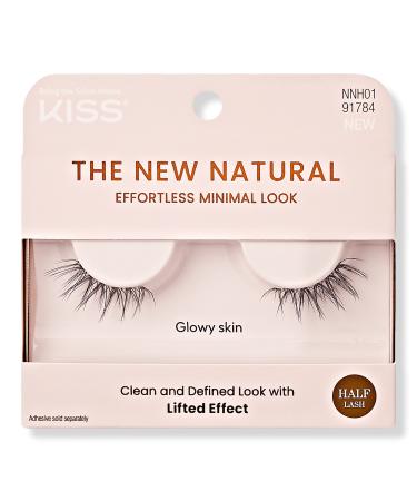 Kiss The New Natural False Eyelashes, Glowy Skin 1 ct