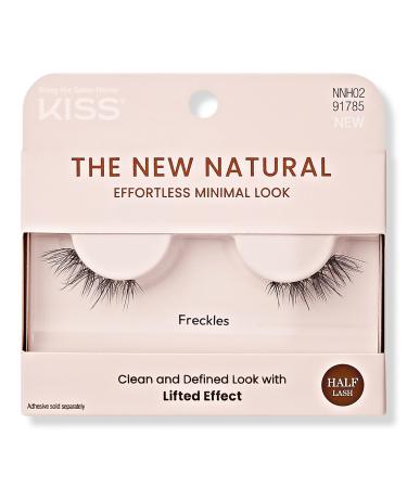Kiss The New Natural False Eyelashes, Freckles 1 ct