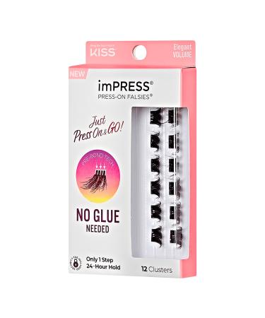 Kiss imPRESS Press-On Falsies Eyelash Clusters, Elegant Volume 12 ct - Transform Your Style with the Best Innovation Today! - Buy Online on GoSupps.com