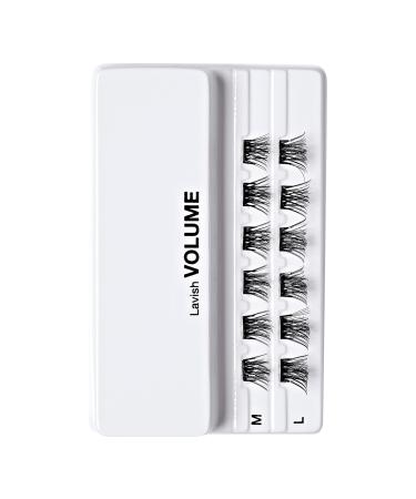 Discover Kiss imPRESS Press-On Falsies Eyelash Clusters, Lavish Volume 12 ct - Elevate Your Style Instantly! - Buy Online on GoSupps.com