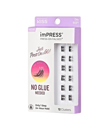 Kiss imPRESS Press-On Falsies Eyelash Clusters, Chic Wispy 12 ct - Discover Premium Quality Shop now! - Buy Online on GoSupps.com