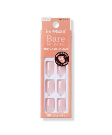 Kiss imPRESS Bare but Better Short Press On Manicure Nails Instinct