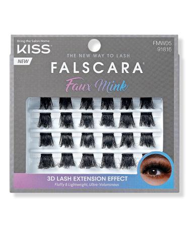 Kiss Falscara False EyeLash Multipack, Faux Mink 24 ct