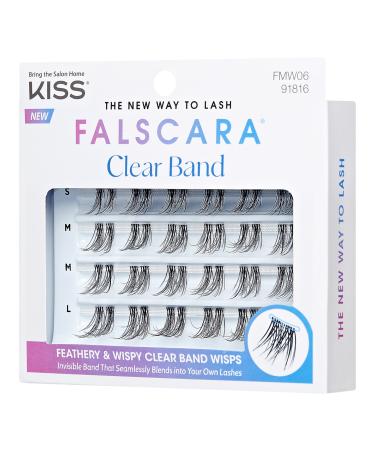 Kiss Falscara False Eyelash Multipack, Clear Band 24 ct - Transform Your Style with the Best Innovation Today! - Buy Online on GoSupps.com