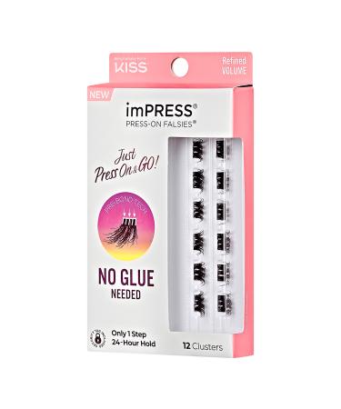 Kiss imPRESS Press-On Falsies Eyelash Clusters, Refined Volume 12 ct - Discover Premium Quality Shop now! - Buy Online on GoSupps.com