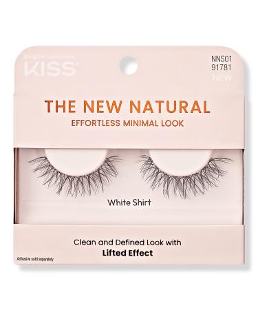 Kiss The New Natural False Eyelashes, White Shirt 1 pair