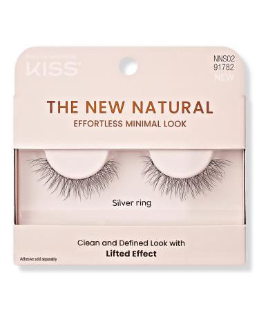 Kiss The New Natural False Eyelashes, Silver Ring 1 pair