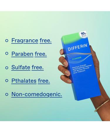 Differin Maximum Strength Acne Foaming Cleanser with 10% Benzoyl Peroxide 5.0 oz - Transform Your Style with the Best Innovation Today! - Buy Online on GoSupps.com