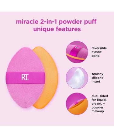 Discover Real Techniques Miracle 2-In-1 Dual-Sided Powder Puff 4-Pack 4 ct - Elevate Your Style Instantly! - Buy Online on GoSupps.com