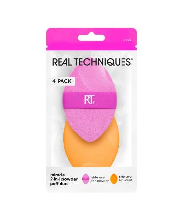 Discover Real Techniques Miracle 2-In-1 Dual-Sided Powder Puff 4-Pack 4 ct - Elevate Your Style Instantly! - Buy Online on GoSupps.com