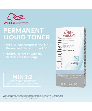 Discover Wella Colorcharm Permanent Liquid Hair Toner T18 T18 Lightest Ash Blonde - Elevate Your Style Instantly! - Buy Online on GoSupps.com