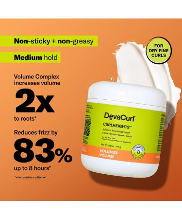 Discover DevaCurl CURLHEIGHTS Volume + Body Boost Cream 6.0 oz - Elevate Your Style Instantly! - Buy Online on GoSupps.com