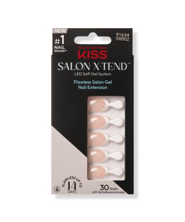 Kiss Salon X-tend LED Soft Gel System Design Nails Nonsense 30 ct