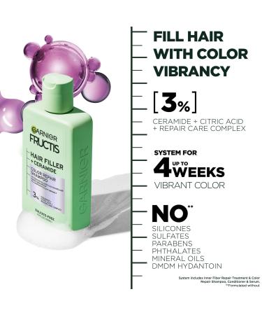 Garnier Fructis Hair Filler Color Repair Shampoo 10.1 oz - Transform Your Style with the Best Innovation Today! - Buy Online on GoSupps.com