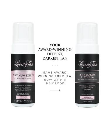 Loving Tan Platinum 2 HR Express Self Tanning Mousse 3.3 oz - Transform Your Style with the Best Innovation Today! - Buy Online on GoSupps.com