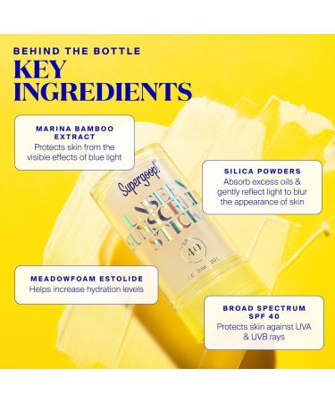 Supergoop! Unseen Sunscreen Stick SPF 40 Invisible Sun Protection 0.7 oz - Transform Your Style with the Best Innovation Today! - Buy Online on GoSupps.com