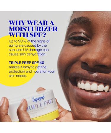 Supergoop! Triple Prep Weightless Multitasking Moisturizer SPF 40 Face Sunscreen 1.7 oz - Transform Your Style with the Best Innovation Today! - Buy Online on GoSupps.com