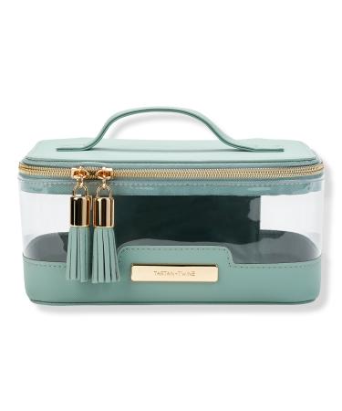 Tartan + Twine Clear Sage Cosmetic Box with Handle