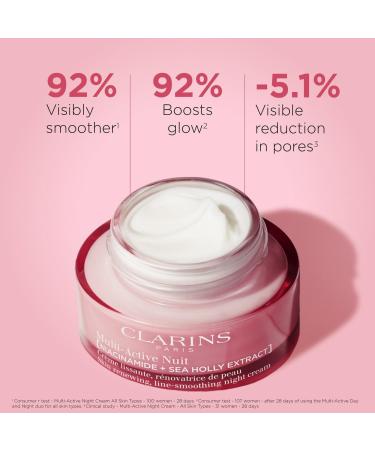 Clarins Multi-Active Night Moisturizer for Lines, Pores, Glow with Niacinamide 1.7 oz - Discover Premium Quality Shop now! - Buy Online on GoSupps.com