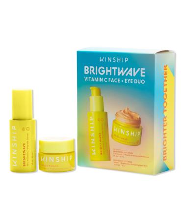 Kinship Brightwave Vitamin C Face Serum & Eye Cream Duo
