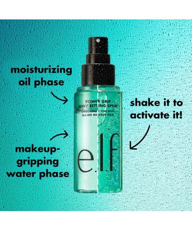 Discover e.l.f. Cosmetics Power Grip Dewy Setting Spray 2.7 oz - Elevate Your Style Instantly! - Buy Online on GoSupps.com
