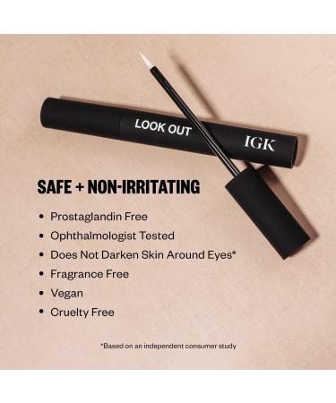 IGK Look Out Lash and Brow Boosting Peptide Serum 0.11 oz - Transform Your Style with the Best Innovation Today! - Buy Online on GoSupps.com