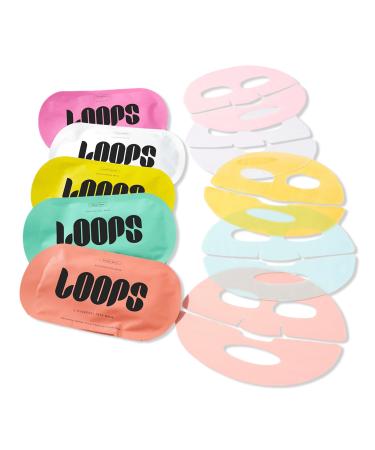 LOOPS Variety Hydrogel Face Mask 5 Piece Set