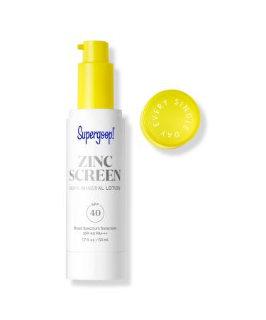 Supergoop! Zincscreen 100% Mineral Lotion SPF 40 1.7 oz
