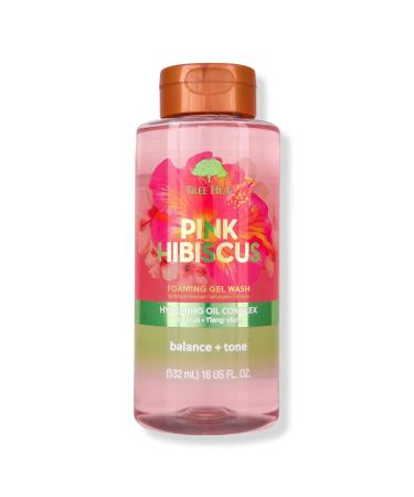 Tree Hut Pink Hibiscus Foaming Gel Body Wash 18 oz