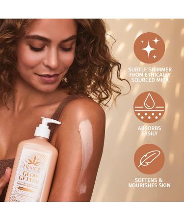 Hempz Glow Getter Herbal Body Moisturizer with Shimmer 17 oz - Transform Your Style with the Best Innovation Today! - Buy Online on GoSupps.com