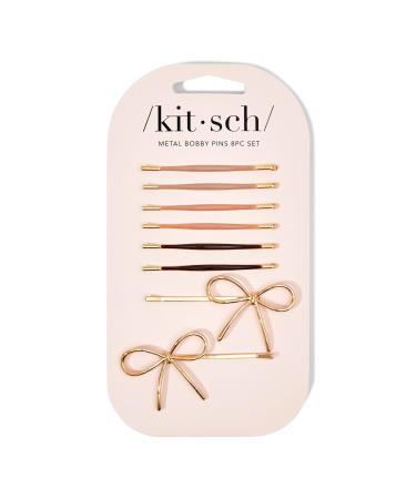 Discover Kitsch Metal Enamel Puffy & Bow Bobby Pins 8 ct - Elevate Your Style Instantly! - Buy Online on GoSupps.com