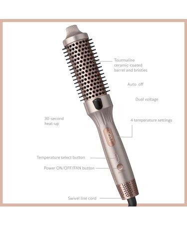 Discover Conair Rose Gold Tourmaline Ceramic Curl Brush - Elevate Your Style Instantly! - Buy Online on GoSupps.com