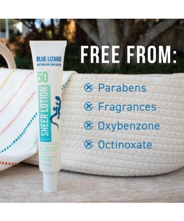 Discover BLUE LIZARD AUSTRALIAN SUNSCREEN Sheer Mineral Sunscreen Lotion for Face SPF 50+ 1.7 oz - Elevate Your Style Instantly! - Buy Online on GoSupps.com