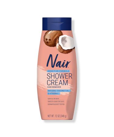 Nair Shower Cream Hair Remover Sensitive Formula 12.0 oz