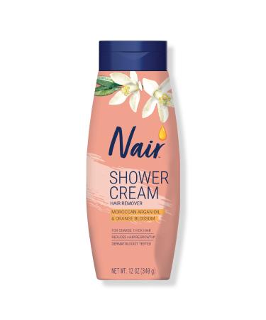 Nair Shower Cream Hair Remover with Moroccan Argan Oil 12.0 oz