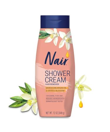 Nair Shower Cream Hair Remover with Moroccan Argan Oil 12.0 oz - Transform Your Style with the Best Innovation Today! - Buy Online on GoSupps.com