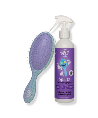 Wet Brush Kids Happy Hair Kit Detangling Spray & Midi Brush