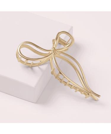 The Hair Edit Gold Gilded Bow Claw Clip - Transform Your Style with the Best Innovation Today! - Buy Online on GoSupps.com