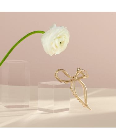 The Hair Edit Gold Gilded Bow Claw Clip - Transform Your Style with the Best Innovation Today! - Buy Online on GoSupps.com